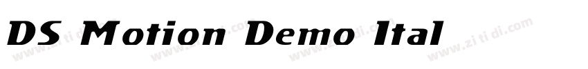 DS Motion Demo Ital字体转换
